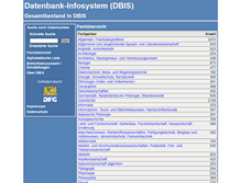 Tablet Screenshot of dbis.uni-regensburg.de