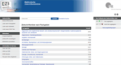 Desktop Screenshot of ezb.uni-regensburg.de
