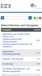 Mobile Screenshot of ezb.uni-regensburg.de
