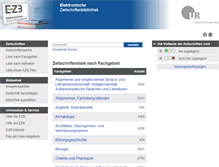 Tablet Screenshot of ezb.uni-regensburg.de
